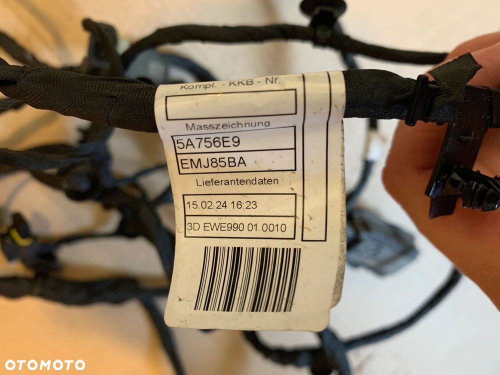 WIĄZKA INSTALACJA ZDERZAKA PRZÓD PDC BMW 7 G70 5A75703 5A81725 - 8