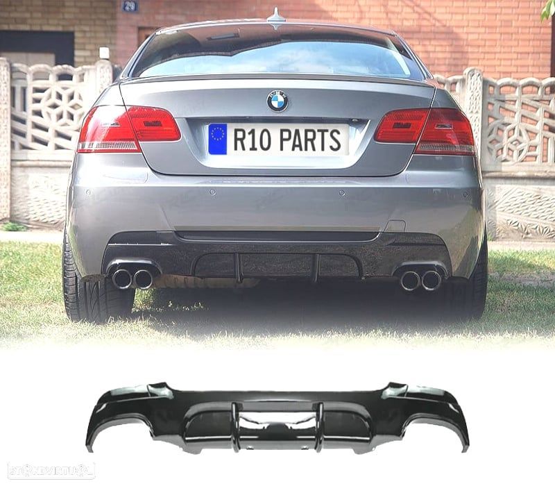 DIFUSOR BMW E92 E93 LOOK M PERFORMANCE PRETO BRILHANTE OO---OO - 1