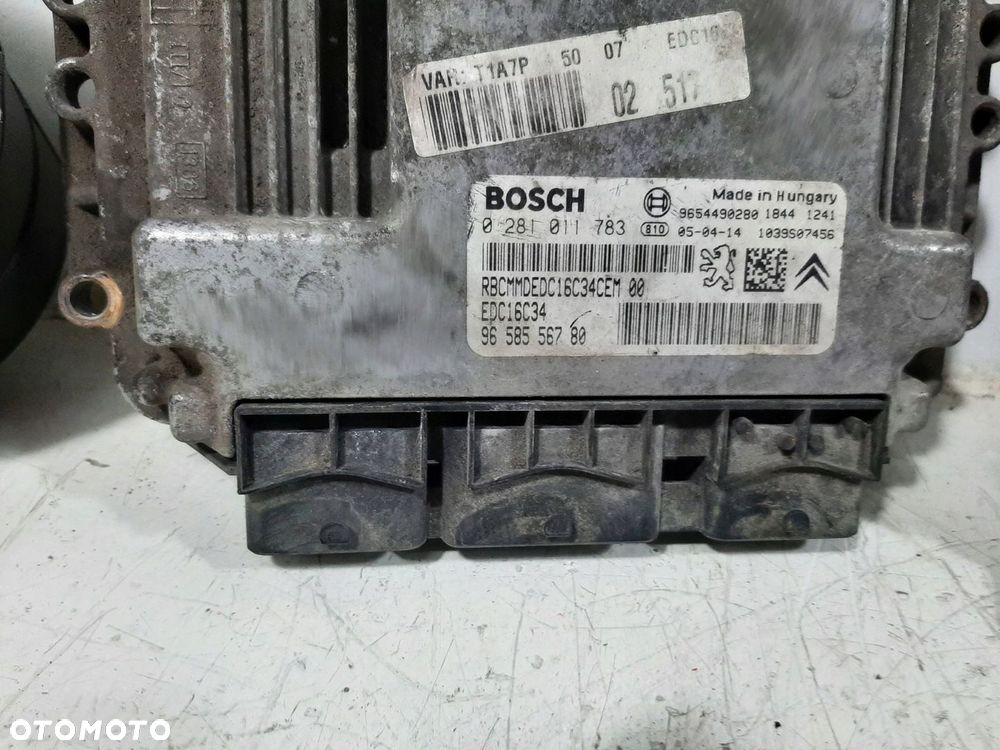 PEUGEOT 206 VAN LIFT 1.4HDI 04R STEROWNIK SILNIKA ZESTAW BOSCH 0281011783 - 3