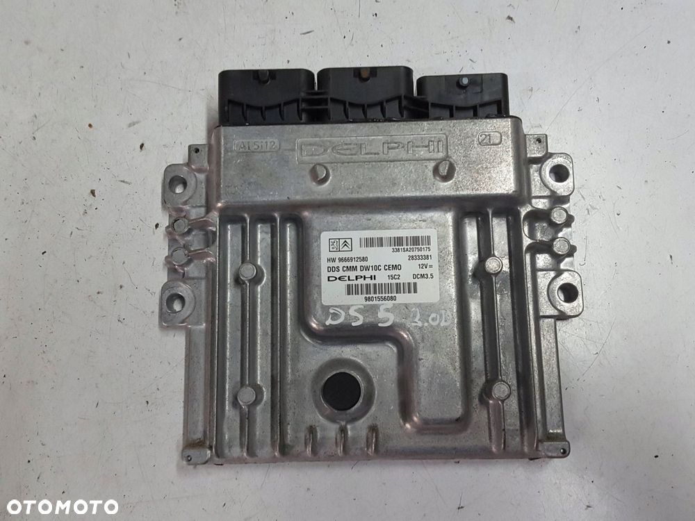 CITROEN DS5 I 11-15r 2.0 HDI KOMPUTER STEROWNIK SILNIKA 9666912580