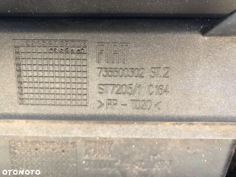 Fiat Grande Punto Evo zderzak tył H B 595 łamane przez A - 10