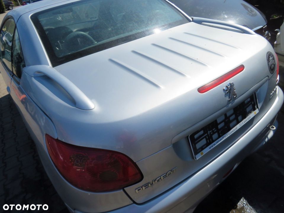 KLAPA BAGAŻNIKA TYLNA 206 CC CABRIO EZR SREBRNY PEUGEOT 2003-2009 - 2