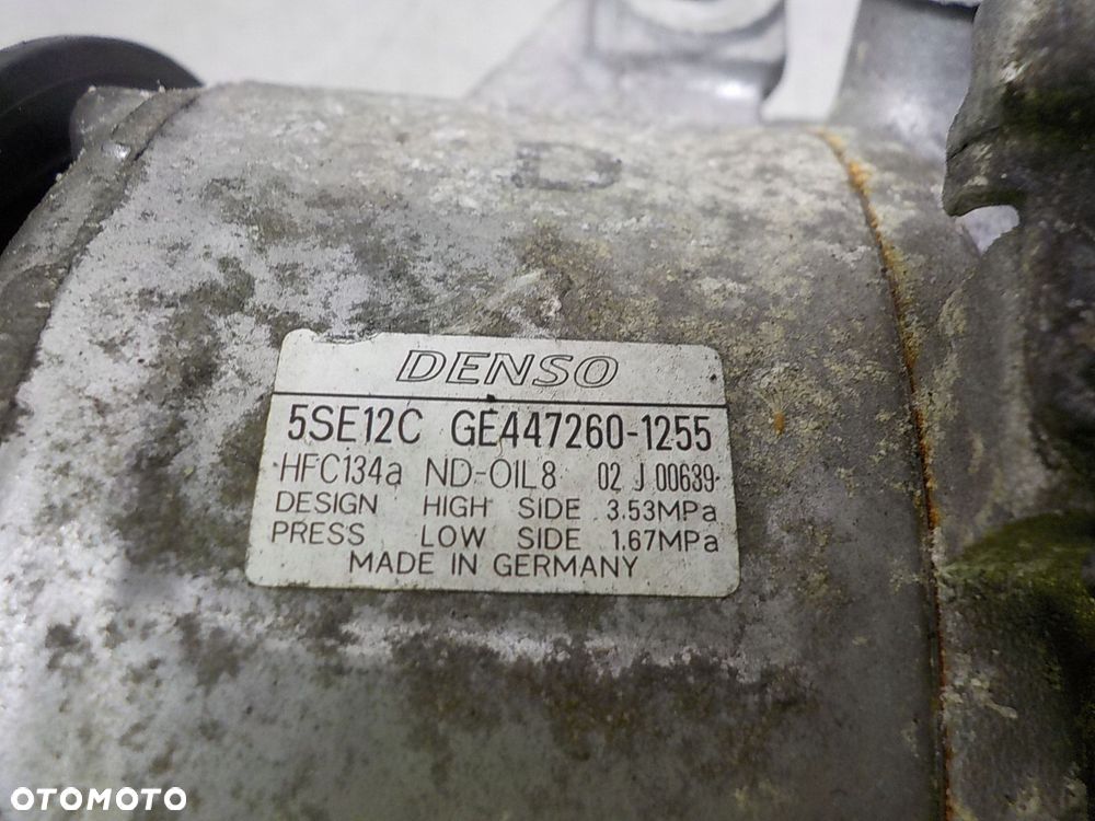 TOYOTA AURIS I SPRĘŻARKA POMPA KLIMATYZACJI 447260-1255 - 2