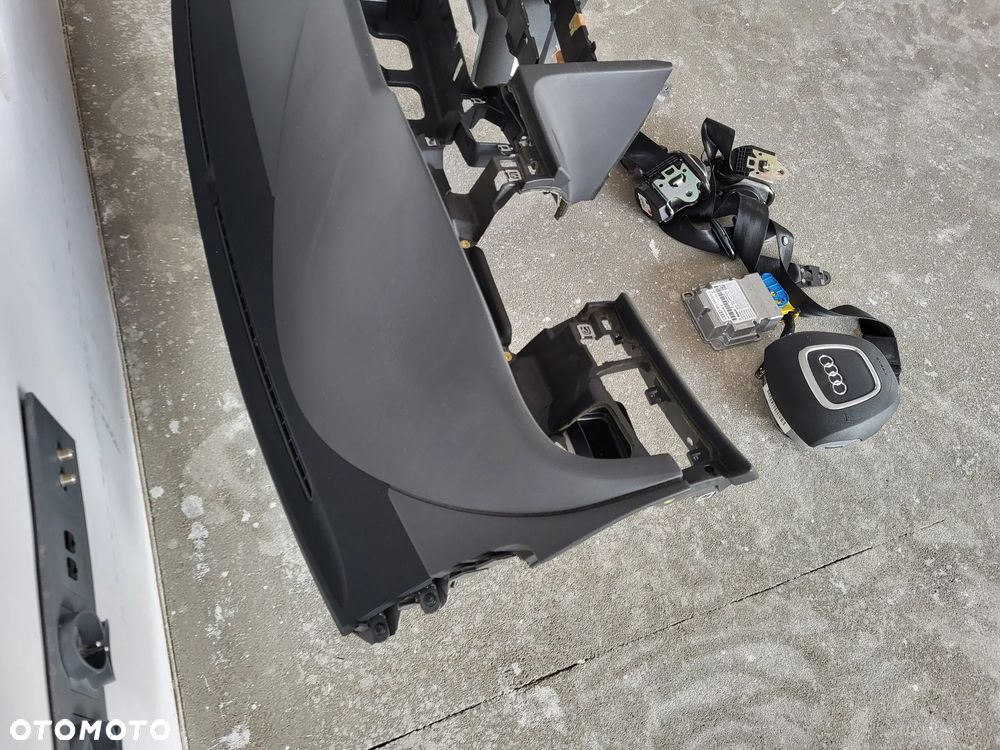 AUDI A6 C6 LIFT DESKA KONSOLA AIRBAG PASY CZARNA SOUL 4 RAMMIENNA KOMPLET - 4