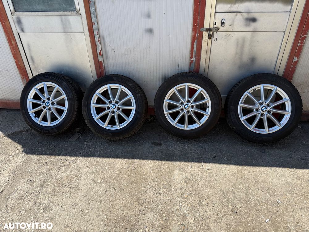 Set jante aliaj BMW X1 F48, X2 F39 cu cauciucuri iarna 225/55R17 si senzori presiune - 1