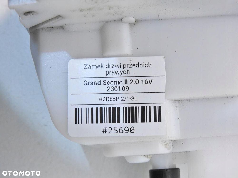 ZAMEK DRZWI PRAWY PRZÓD 4 PIN RENAULT SCENIC II - 7