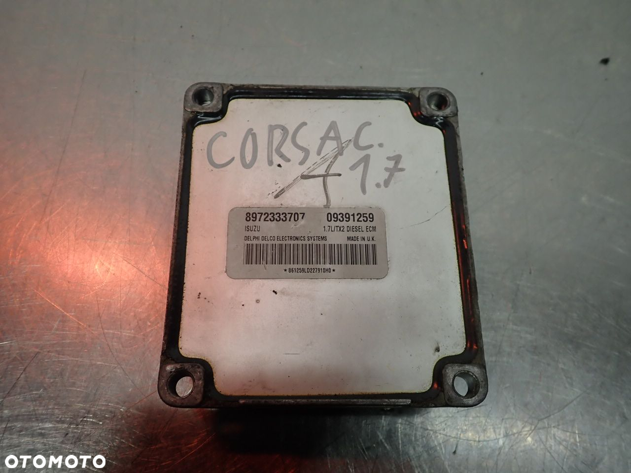 KOMPUTER SILNIKA OPEL CORSA C 8972333707   09391259 - 2