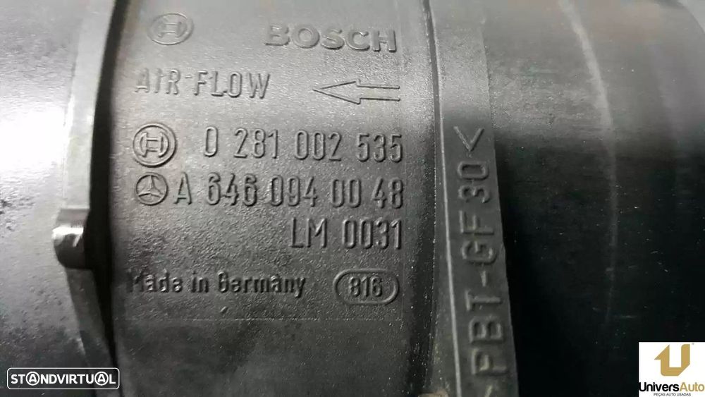 MEDIDOR DE MASSA DE AR MERCEDES-BENZ CLASSE E 2005 -A6460940048 - 4