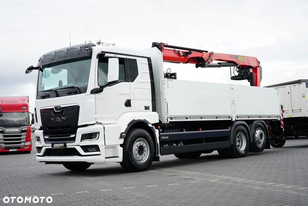 MAN / TGS / 26.470 / 6 X 2 / ZESTAW SKRZYNIOWY + HDS / PALFINGER PK 20 501 L / OŚ SKRĘTNA / CHWYTAK - 24