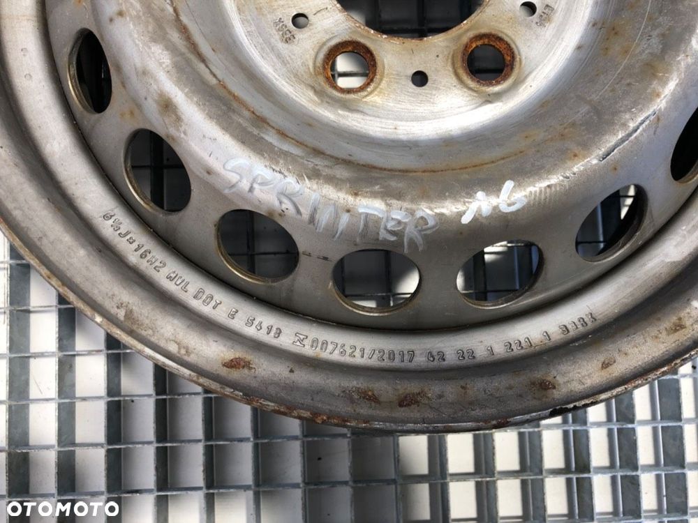 FELGA STALOWA 16 6X130 6,5J ET54  MERCEDES-BENZ SPRINTER 3,5-t Tourer Bus (B907) 2018 - 2022 317 CDI - 2