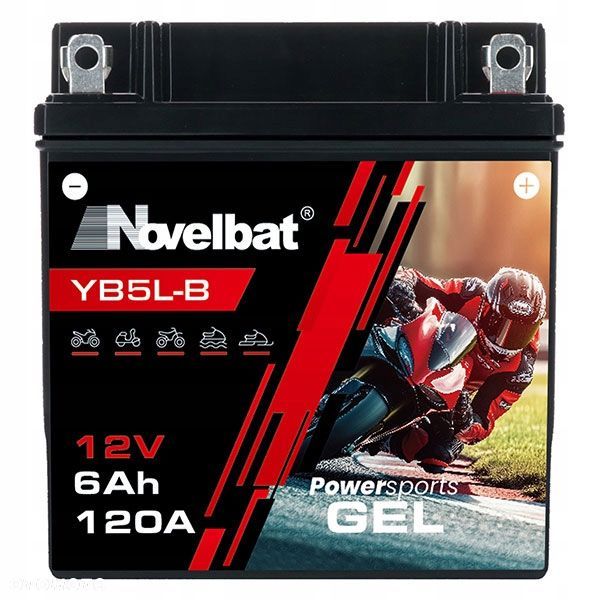 Akumulator Novelbat GEL-YB5L-B 6Ah 120A L - 3