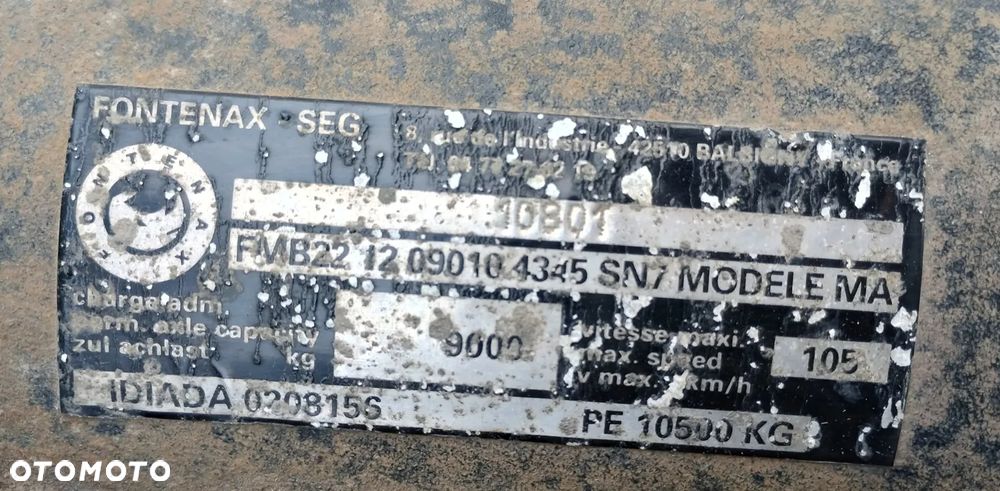 Oś FONTENAX FMB22 RESOR PÓŁRESOR TARCZA - 4