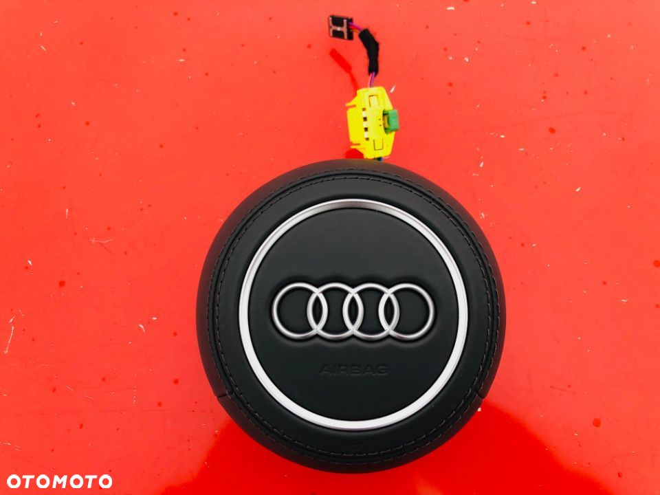 AUDI TT 8S R8 RS AIRBAG PODUSZKA POWIETRZNA KIEROWCY SKÓRA SKÓRZANA oryginalna NOWA NEW NEU NEV Raz2 - 1