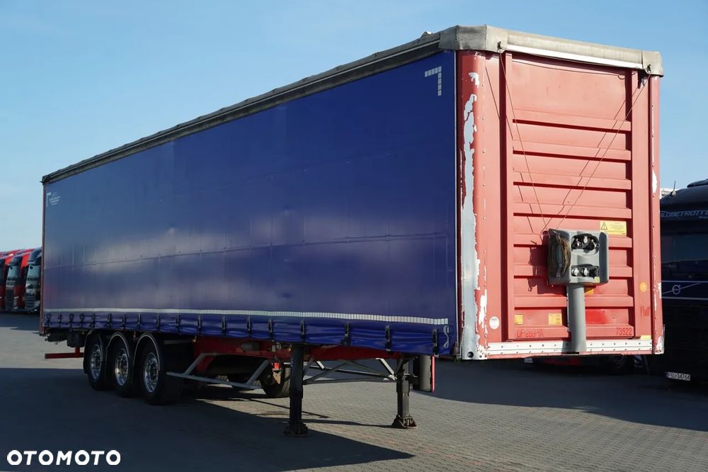 Fruehauf FIRANKA / STANDARD / MOCNA PODŁOGA SZYNA DESKA / 385/55 r22,5 / OŚ PODNOSZONA / SAF - 8