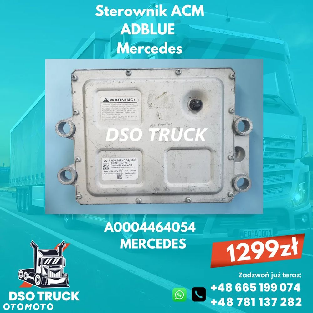 A0004464054 A0004462054 Sterownik ACM adblue Mercedes ACTROS AXOR ATEGO - 1