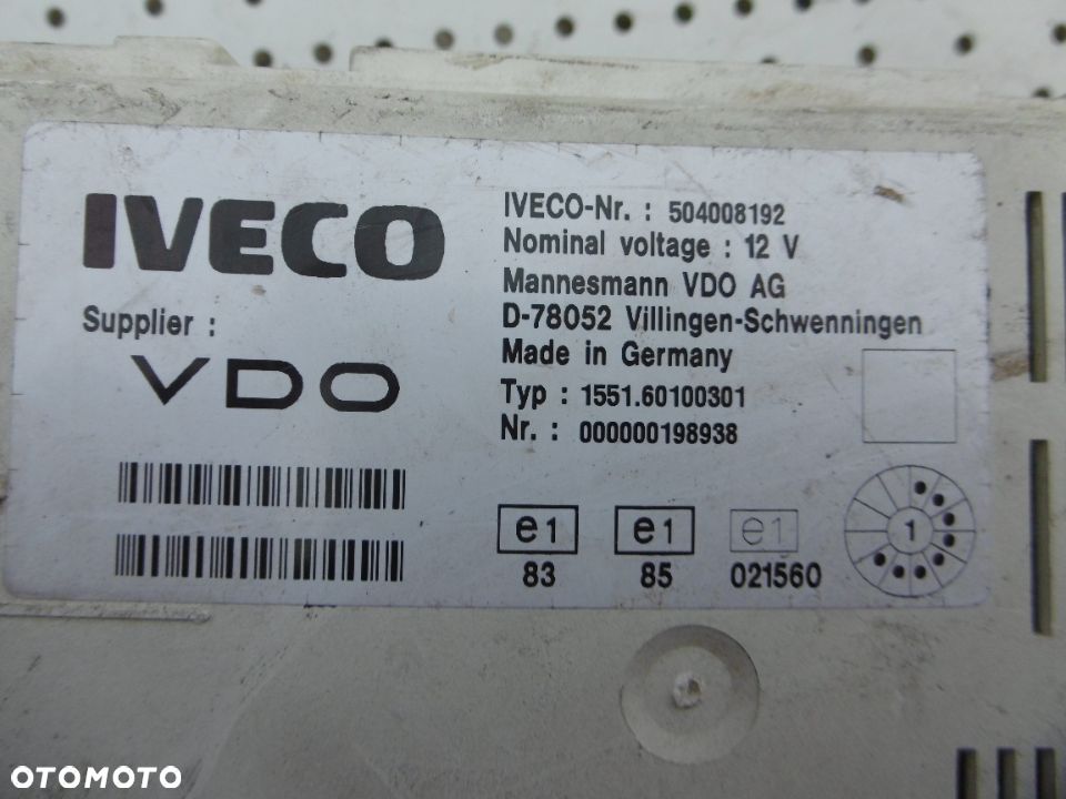 LICZNIK ZEGARY IVECO DAILY 504008192 - 3