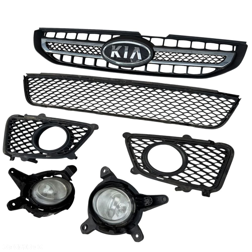 Atrapa Grill Kratki Halogeny Kia Sportage 2 Lift 2008-2010r komplet - 4
