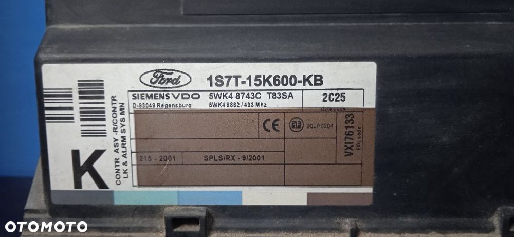 Moduł komfortu Ford Mondeo MK3 1S7T-15K600-KB - 3