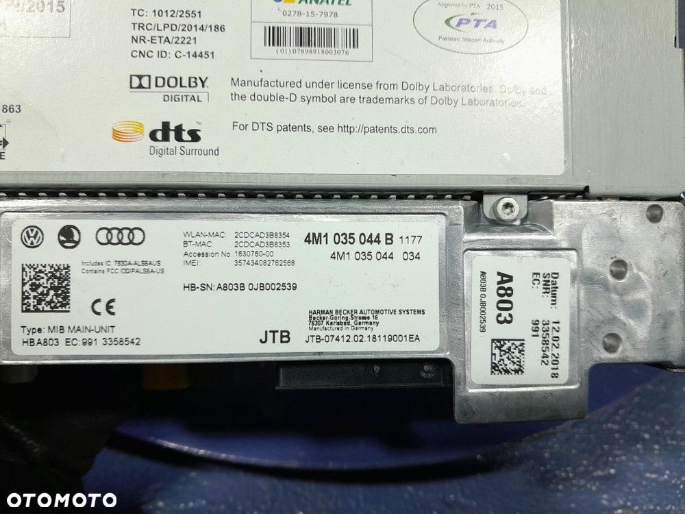 AUDI Q7 II 4M STACJA MULTIMEDIALNA 4M1035044B - 6
