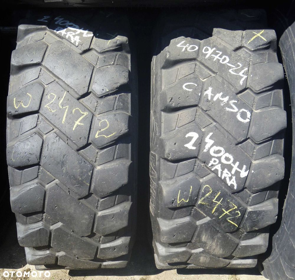 2x Opona używana 400/70-24 ; 400/70R24 CAMSO 1200zł(szt.) W2472 - 1