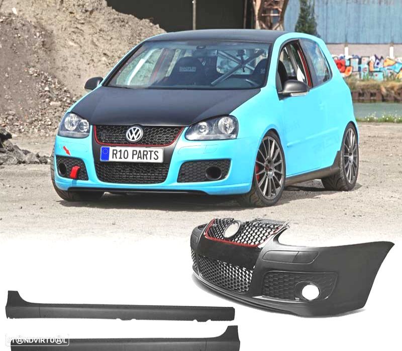 KIT CARROÇARIA VOLKSWAGEN VW GOLF V 5 LOOK GTI PÁRA-CHOQUES + EMBALADEIRAS - 1