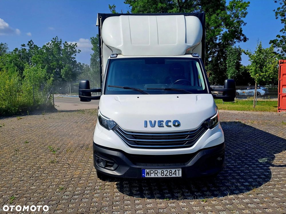 Iveco Daily | Plandeka + Winda 750kg | Gwarancja 12mc |  3.0l 180KM | Full Led |  Krajowy | 8 EP | Firanka | - 2