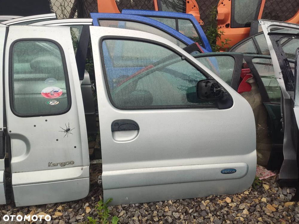 KL Drzwi Prawy Lewy Przód Tył Gołe RENAULT KANGOO I 97- LIFT TEB64 SREBRNE - 14