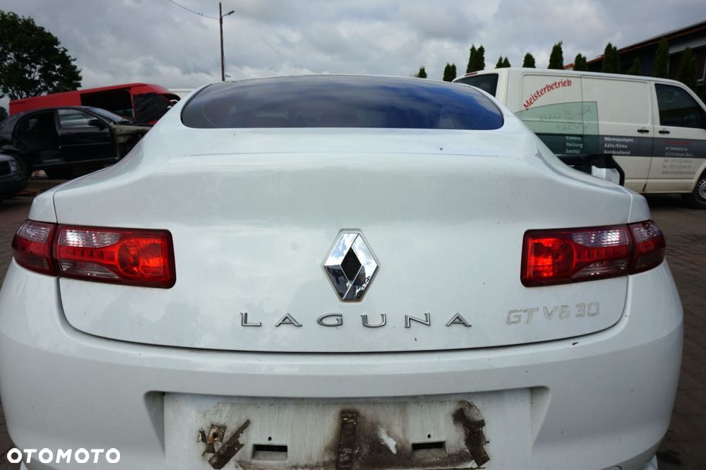 KLAPA BAGAŻNIKA TYLNA LAGUNA III PH1 COUPE OV369  BIAŁY RENAULT 2007-2012 - 5