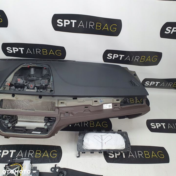 BMW G30 DESKA ROZDZIELCZA KONSOLA KOKPIT PULPIT PODUSZKI AIRBAG AIR BAG PASY KIT SET - 3