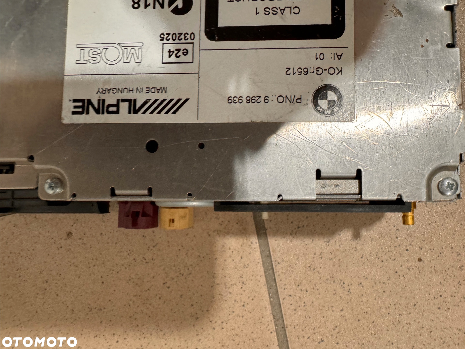 BMW nawigacja RADIO 9323785 9331600 9298939 9311298 - 5