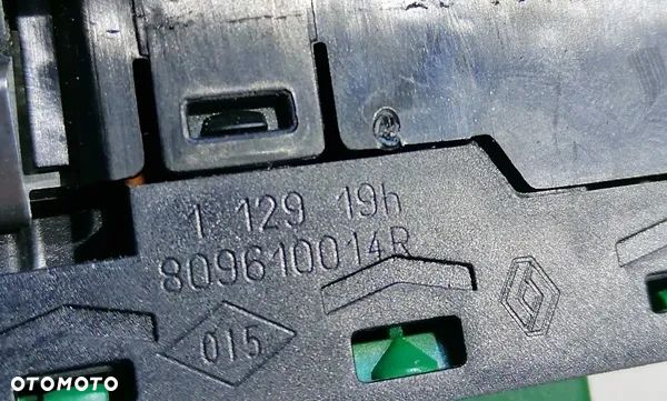 RENAULT SCENIC III 09-16r - PANEL SZYB STEROWANIA SZYBAMI PRZÓD 809610014R - 2