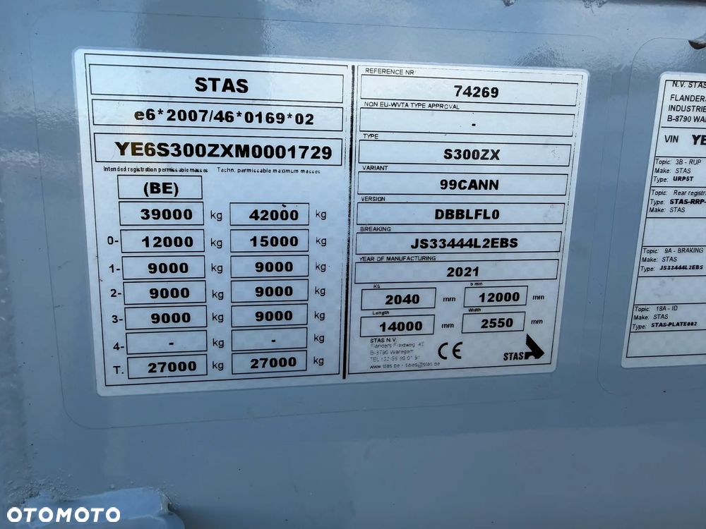 Stas Ruchoma podłoga 92m3 /NOWA PODŁOGA 8 mm / 2x oś podnoszona /2021 rok - 7