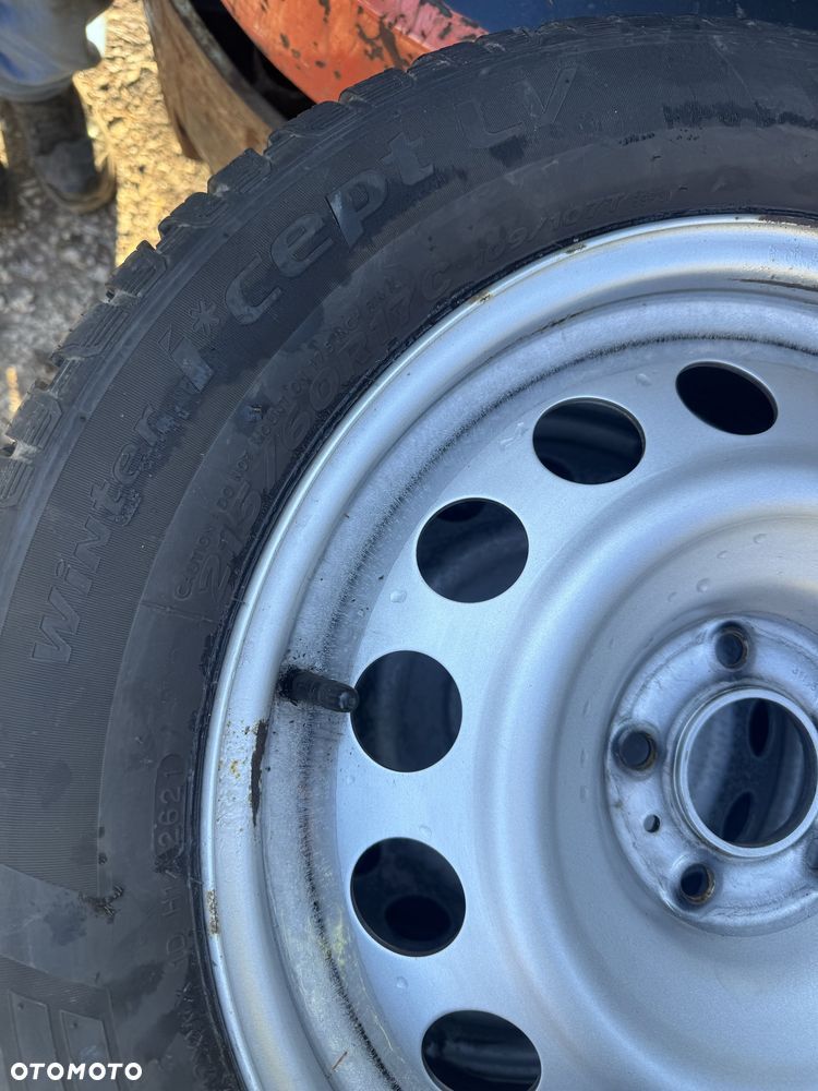 Koła stalowe zimowe 5x108 Peugeot Toyota Fiat 215/60/17c Hankook - 5