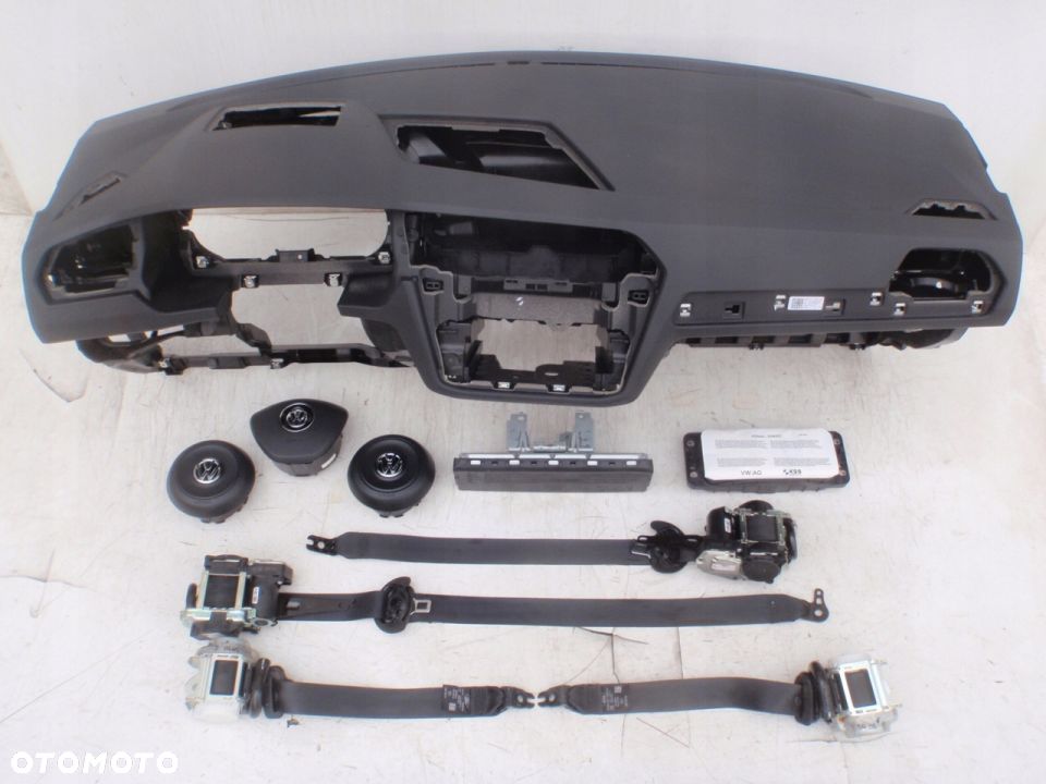 VW TIGUAN 5NA DESKA Head Up KONSOLA KOKPIT PULPIT PÓŁKA PARAPET PODUSZKI POWIETRZNE KIEROWCY PASAZERA KOLAN AIRBAG PODUSZKA POWIETRZNA PASY PAS regeneracja NA WYMIANĘ OD REKI na MAGAZYNIE - 1