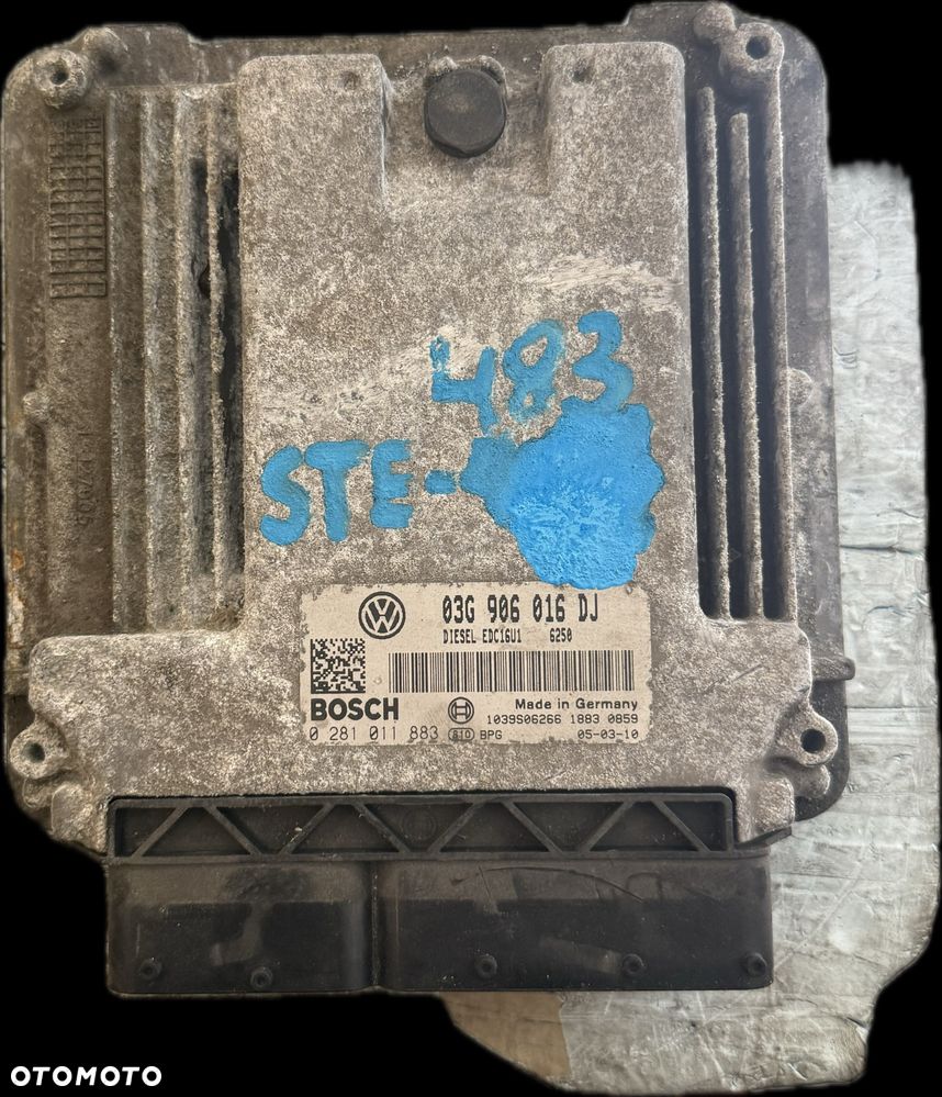 Sterownik Silnika ECU Komputer Volkswagen Skoda Seat Audi 03G906016DJ