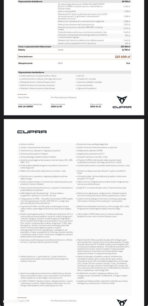 Cupra Formentor 2.0 TSI 4Drive VZ DSG - 12
