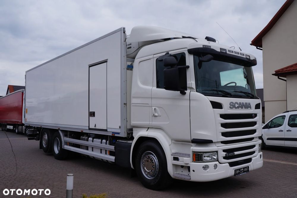 Scania G 450 6x2 CHŁODNIA KONTENER 8.45 m 21 PALET OŚ SKRĘTNA WINDA - 1