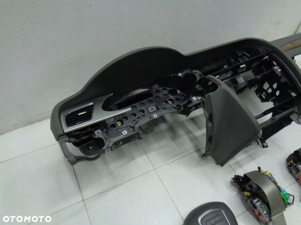 audi a4 b8 8k 08r-deska siwa poduszki airbag pasy komplet europa - 4