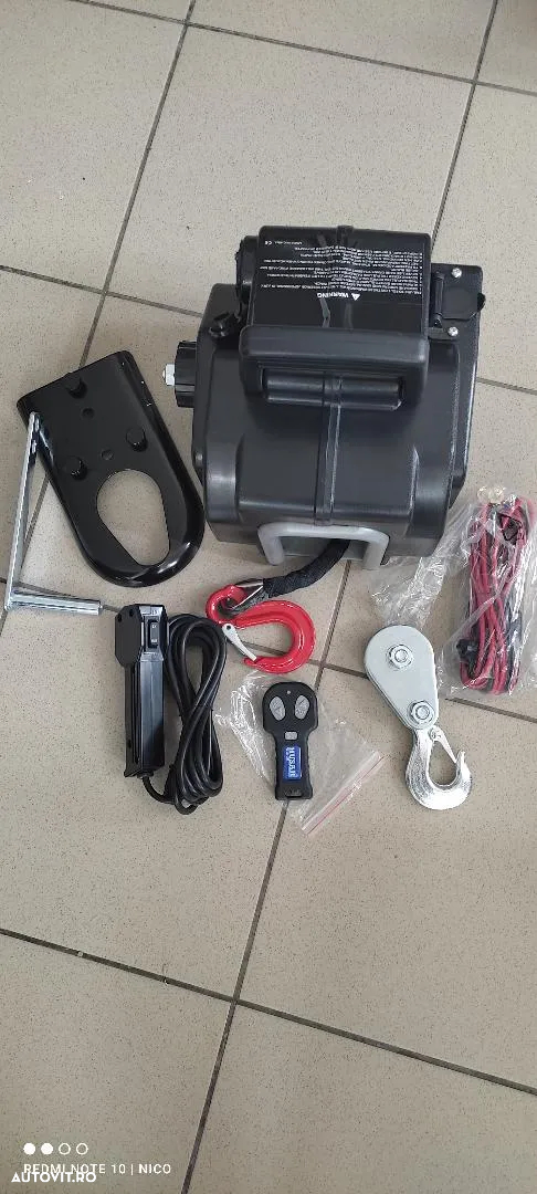 Troliu portabil HUSAR WINCH sufa sintetica special 6000 lbs(trage 2722 kg) - 5