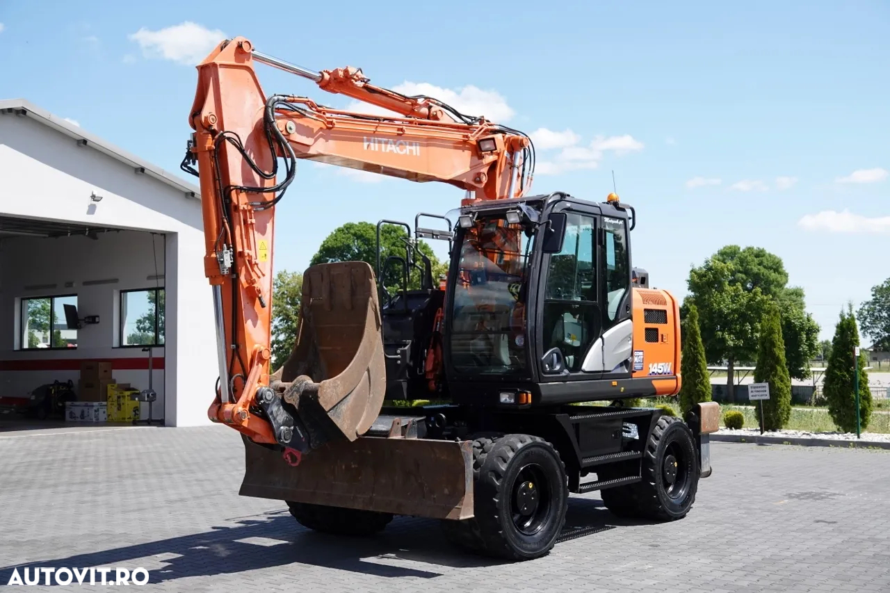 Hitachi 145W / EXCAVATOR PE ROȚI / 2019 / CAMERĂ / CONTRACT DE SERVICE POST-SERVICE - 7