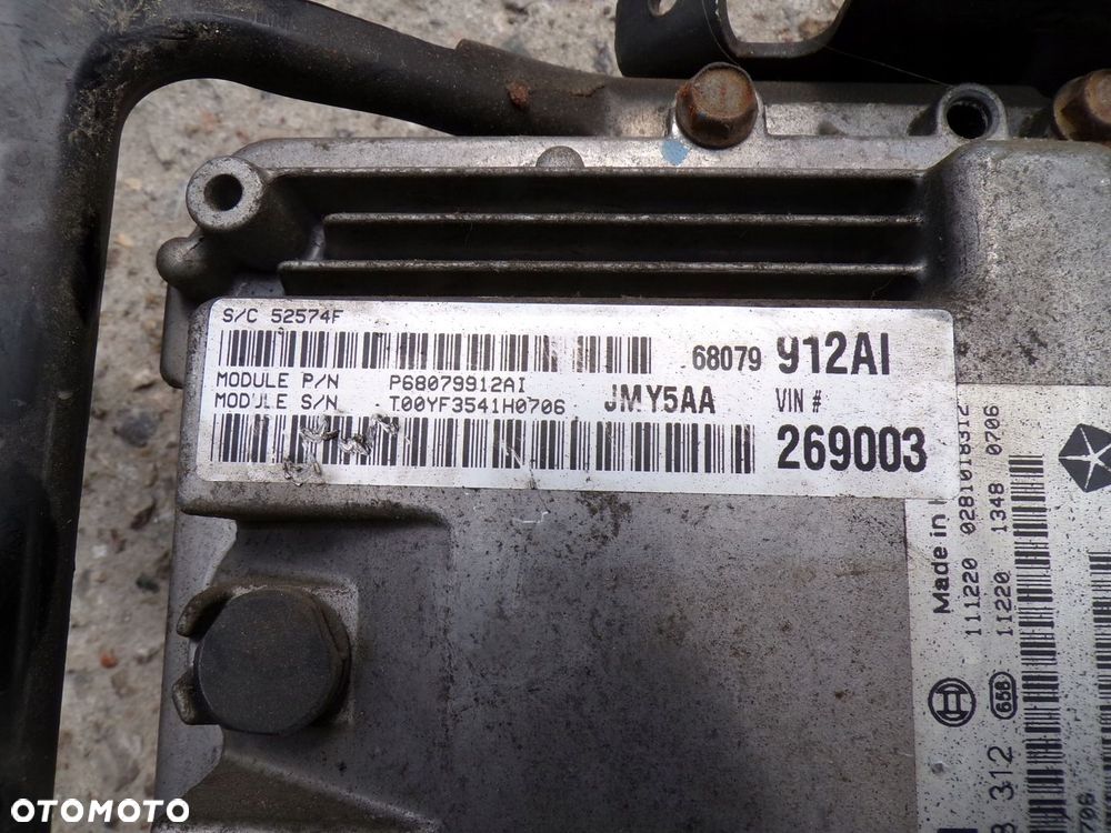 KOMPUTER SILNIKA ECU STEROWNIK FIAT FREEMONT 2.0 MJ 0281018312 P05150620AC - 3