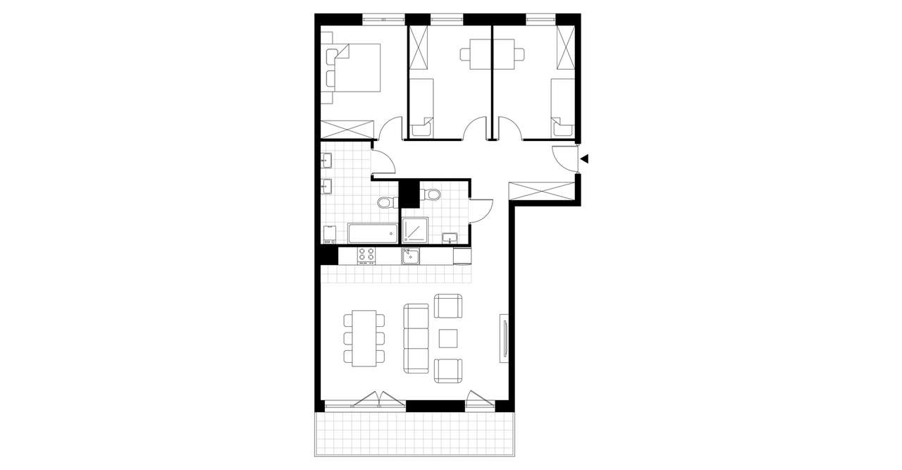 4-pokojowe mieszkanie 86m2 + balkon Bez Prowizji - Pełny obrazek: 3/23
