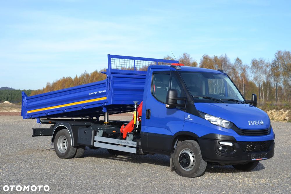 Iveco Daily 72C18 70C18 Nowy 3-stronny WYWROT Kiper Wywrotka Nowy HDS Żuraw HC 45A3 Dźwig Fassi F40 - 8
