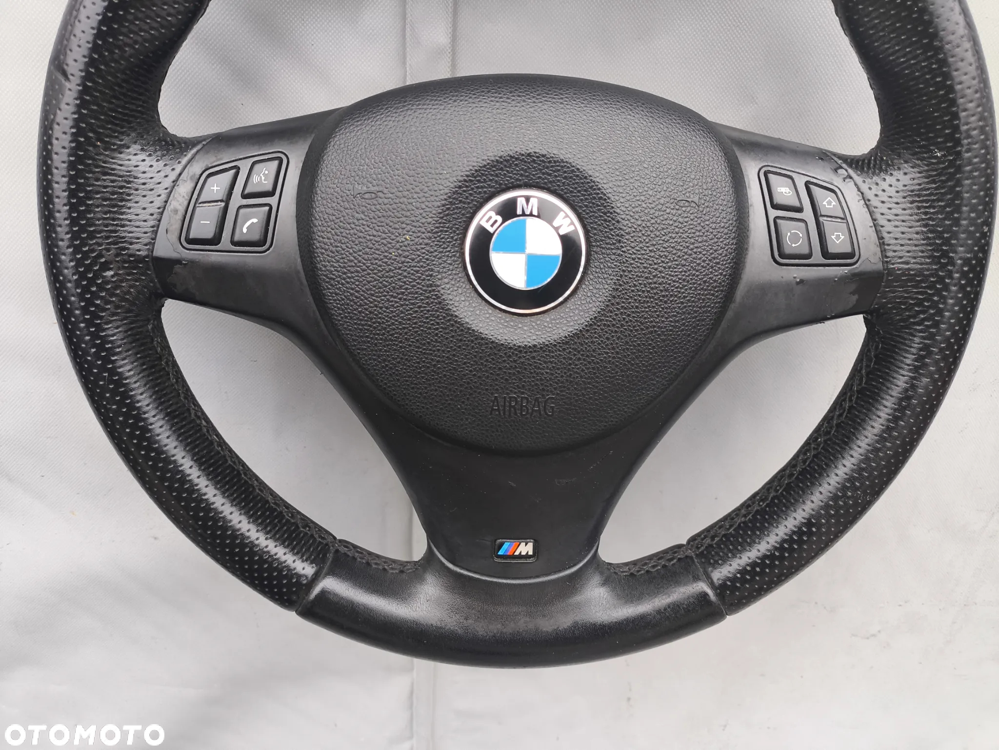 BMW 3 E90 E91 MPAKIET M PAKIET KIEROWNICA SKÓRA MULTIFUNKCJA AIRBAG - 3