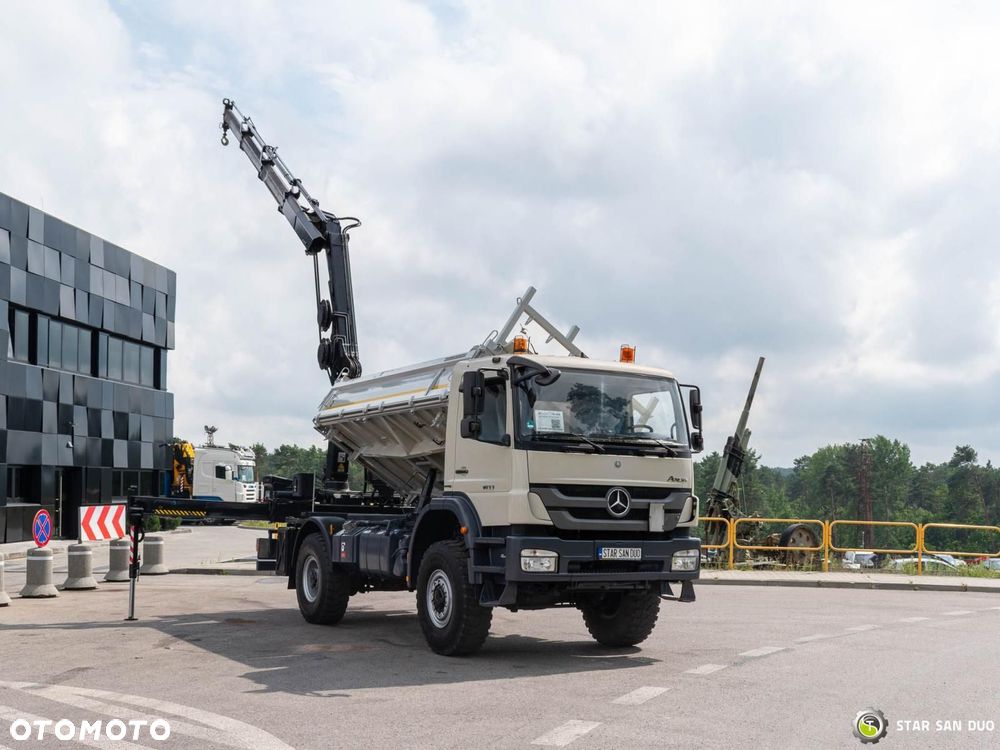 Mercedes-Benz AXOR 1833 4x4 HIAB 166 HDS Żuraw Wywrotka Chwytak - 7