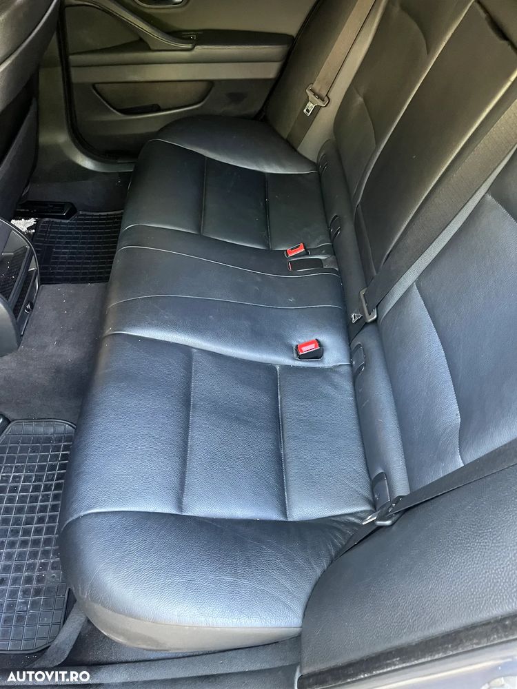 Interior complet piele negru Bmw Seria 5 F11 break non facelift 2011 semi electric incalzire Europa - 14