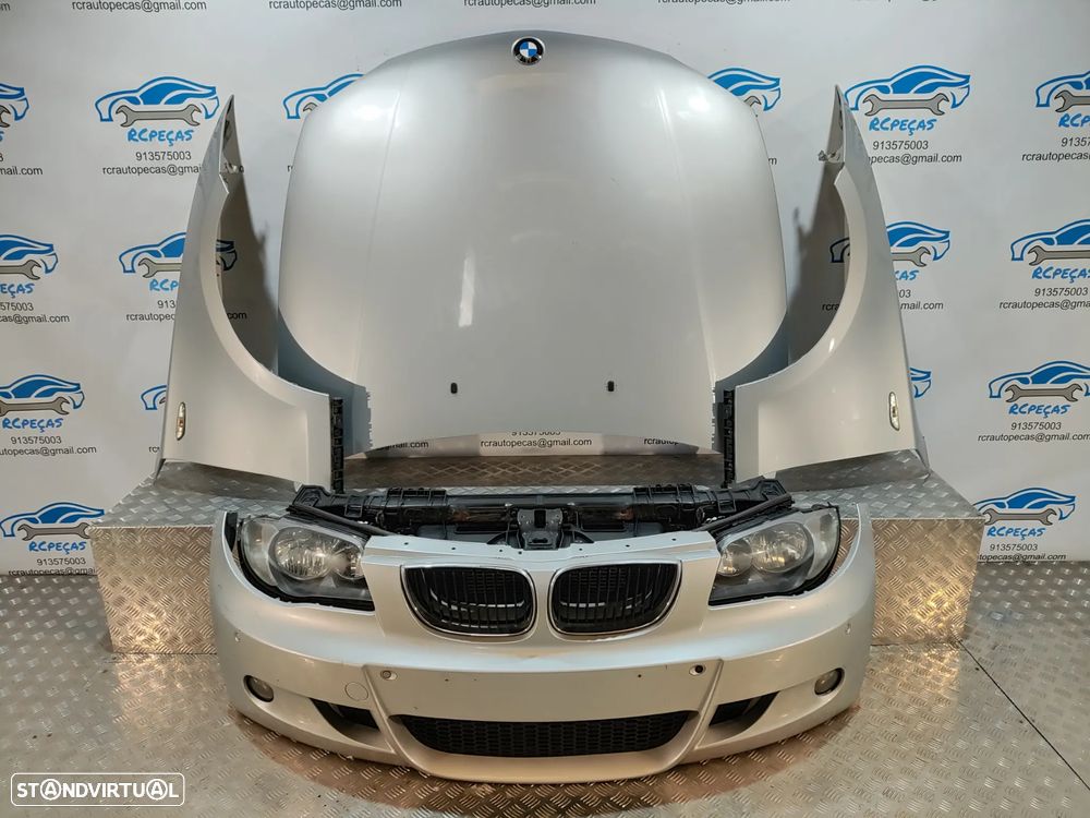 FRENTE COMPLETA BMW SERIE 1 E87 E81 PACK M CAPOT PARACHOQUES SENSORES GUARDA-LAMAS OTICAS RADIADOR VENTILADOR FRENTE FIBRA REFORÇO
