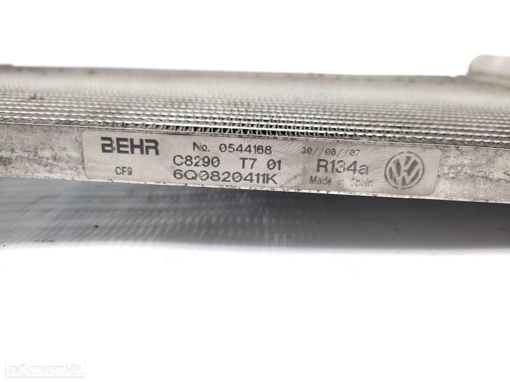 CONDENSADOR / RADIADOR AR CONDICIONADO VOLKSWAGEN POLO 2008 -6Q0820411K - 1