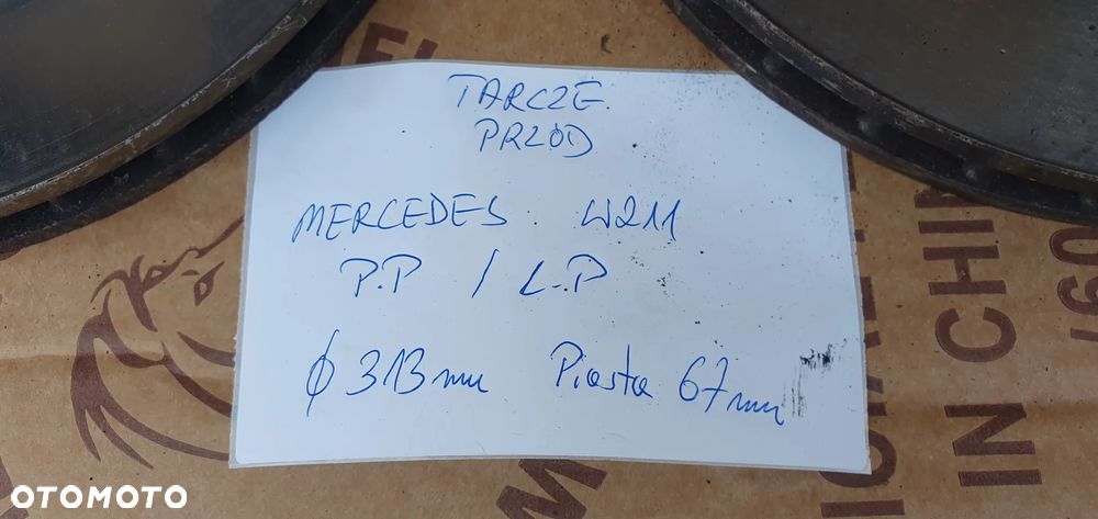 Tarcze hamulcowe przód przednie klocki Mercedes E-Klasa W211 3.2 V6 - 9