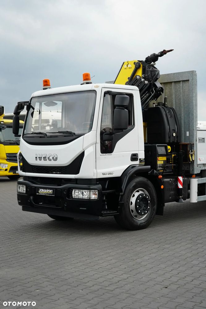 Iveco EUROCARGO / 180-250 / SKRZYNIOWY + HDS / HYVA HC - 153 / ROTATOR / PILOT - 35